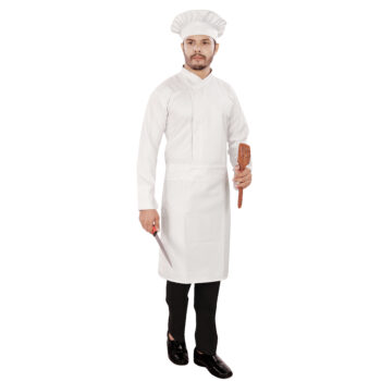 Catering Live Counter Uniform Plain Wight Full Set