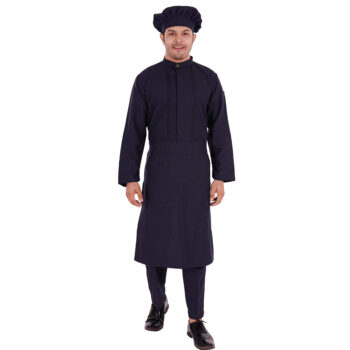 Catering Live Counter Uniform all Black full selves Full Set