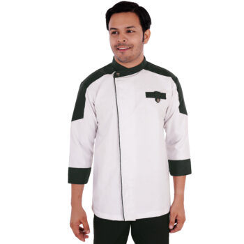 The Black and White Contrast Chef Coat