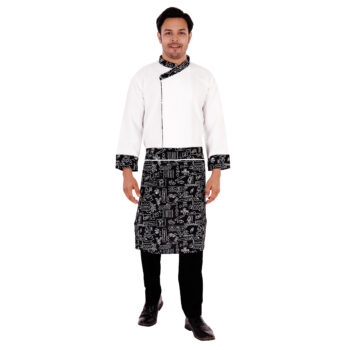 Catering Live Counter Uniform Fancy Concealer pattern With Fancy appron Full Set