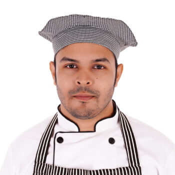 Checkered Black and white Kitchen Cap